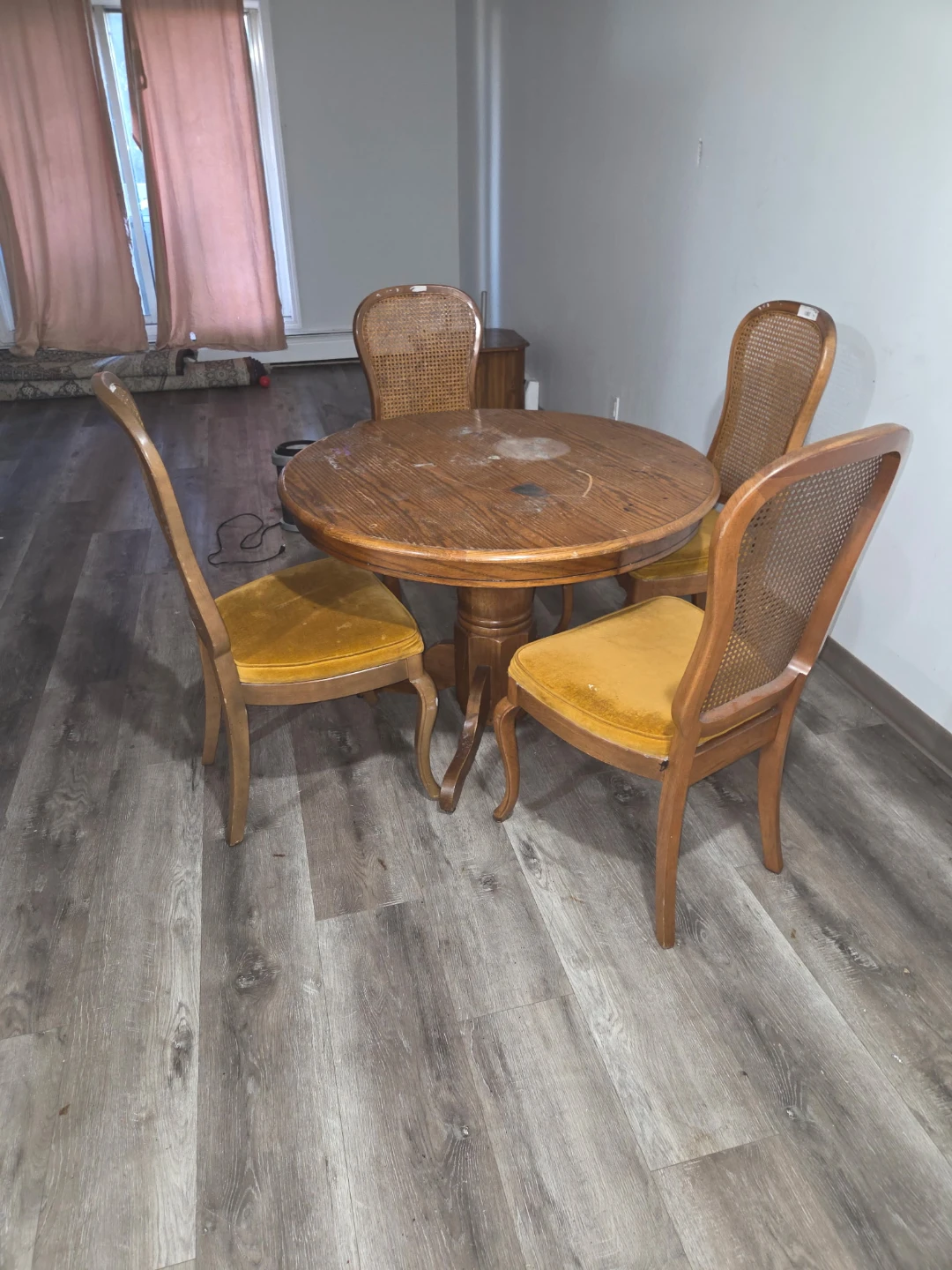 Wooden Dining Table and Chairs Set