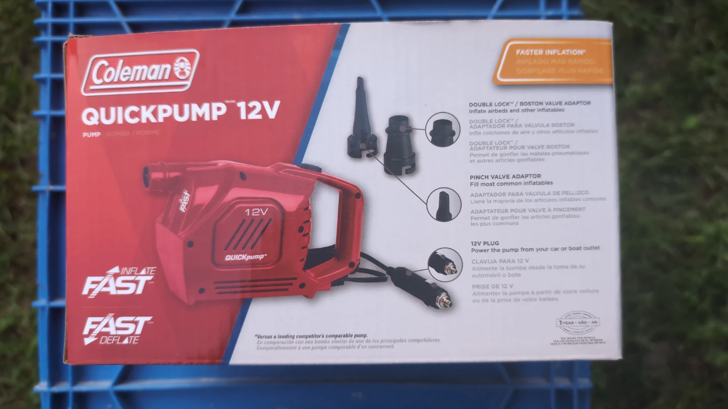 NEW Coleman Portable QuickPump 12V Air Pump! - photo 2