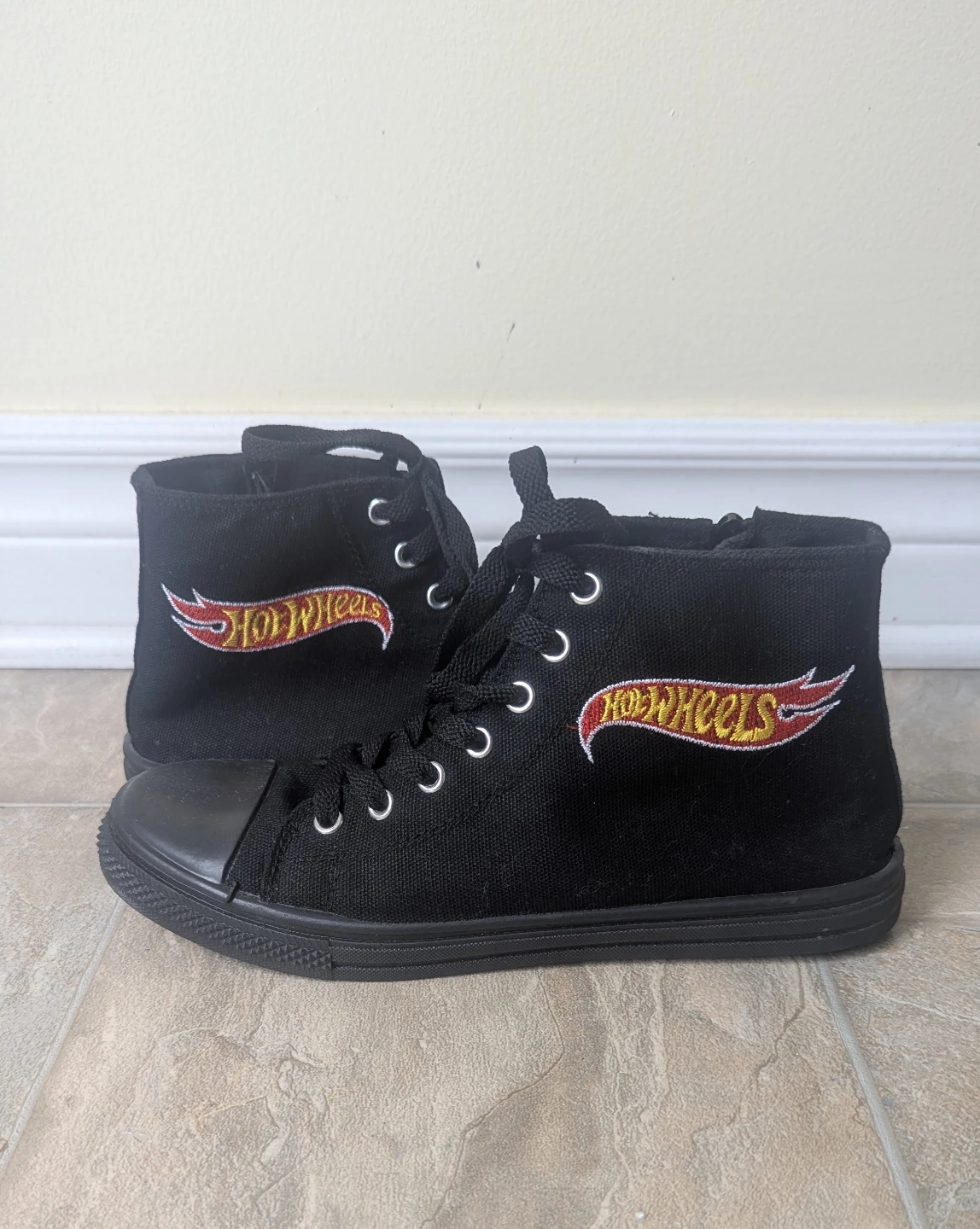 Black Hot Wheels High-Top Sneakers - photo 2