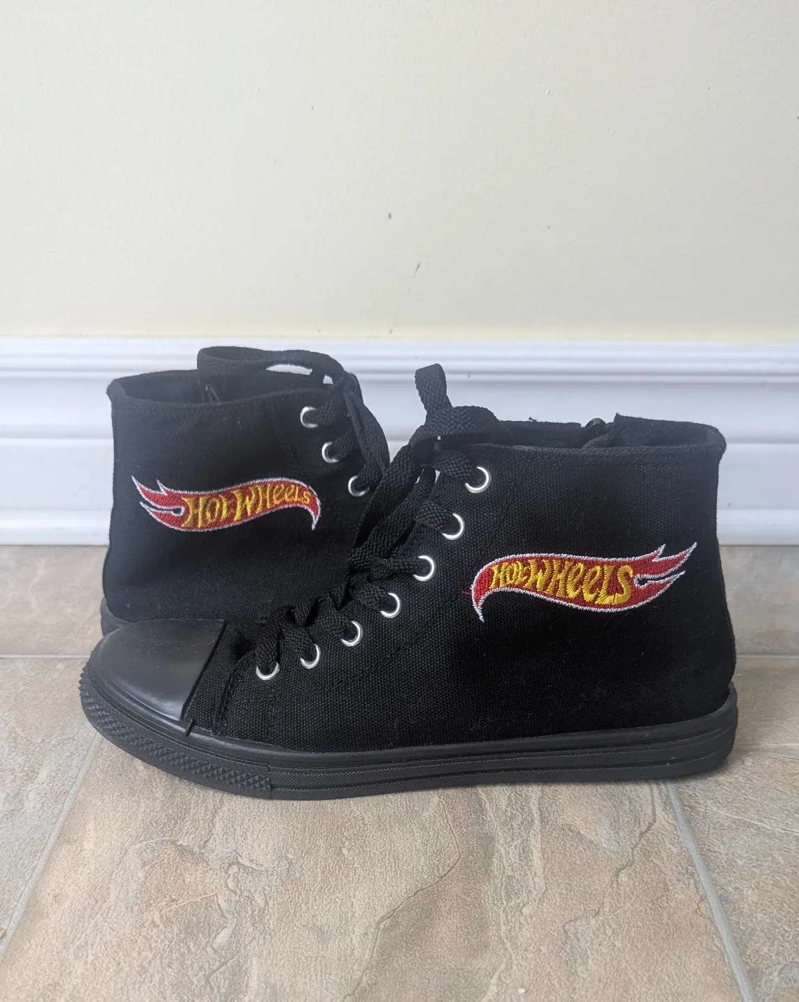 Black Hot Wheels High-Top Sneakers - photo 2