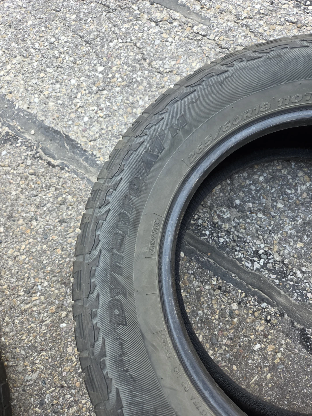2 Tire Hankook Dynapro AT-M  265/60R18 - photo 3