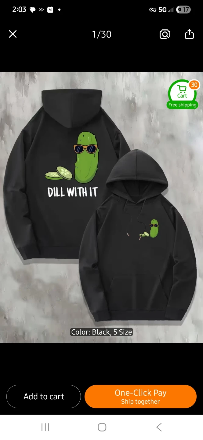 NEW "Dill With It" Pickle Hoodie 💚
