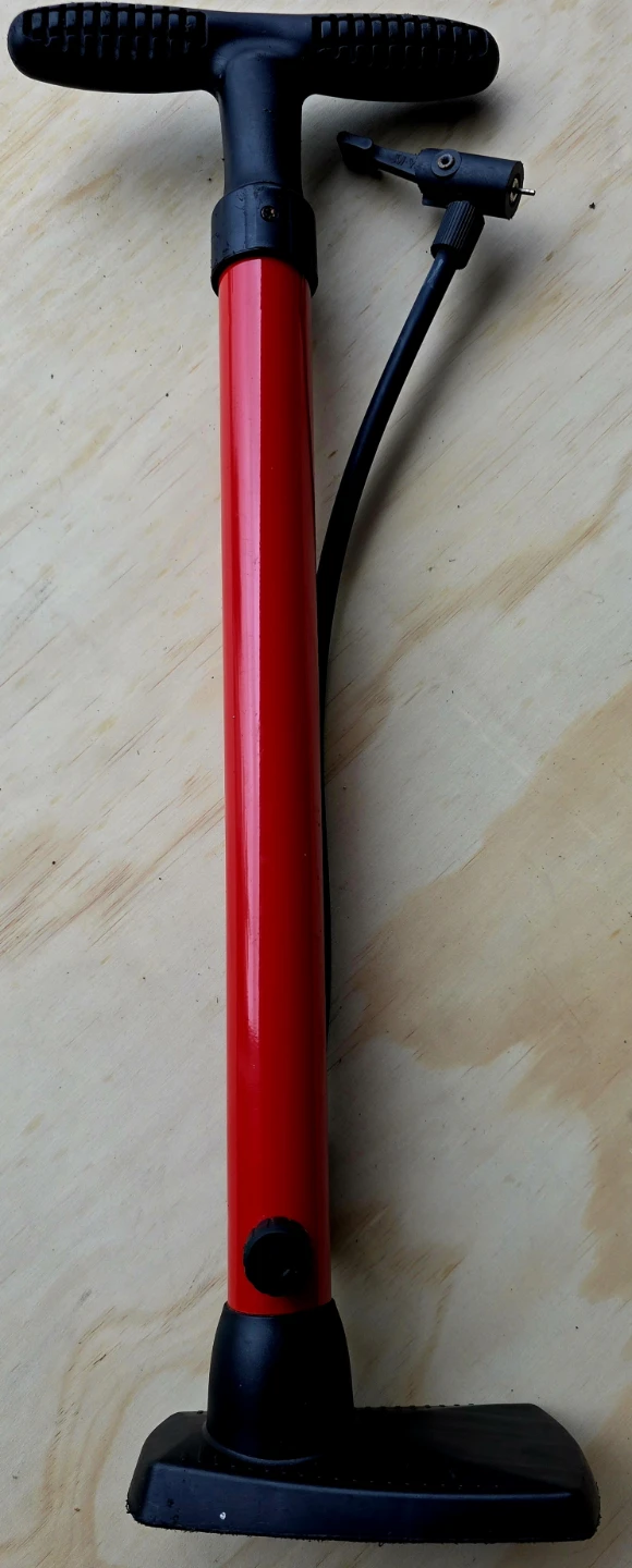Red Bicycle Floor Pump - photo 2