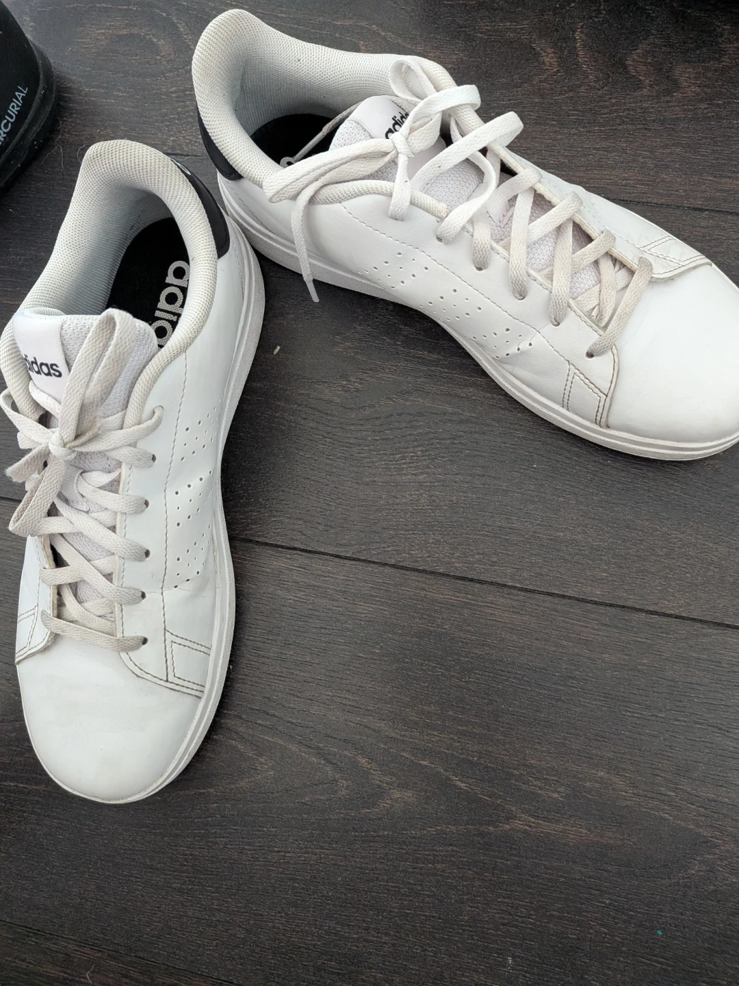 Adidas White Sneakers size 7 - photo 3