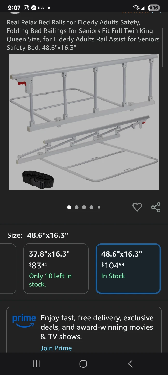 Bed rail, drop down brand new sealed box - photo 4