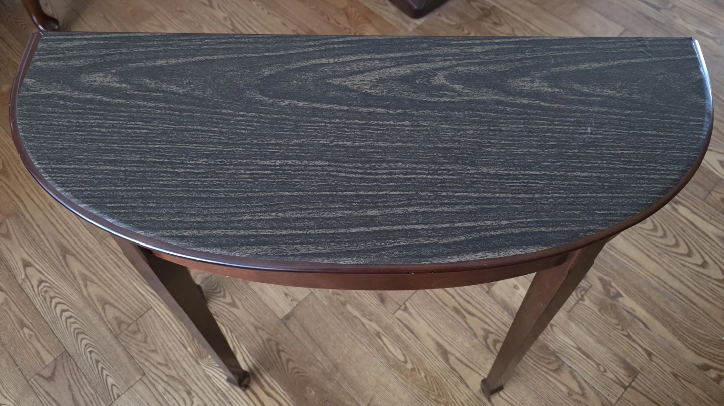 Demilune  Console Table, EUC. - photo 3