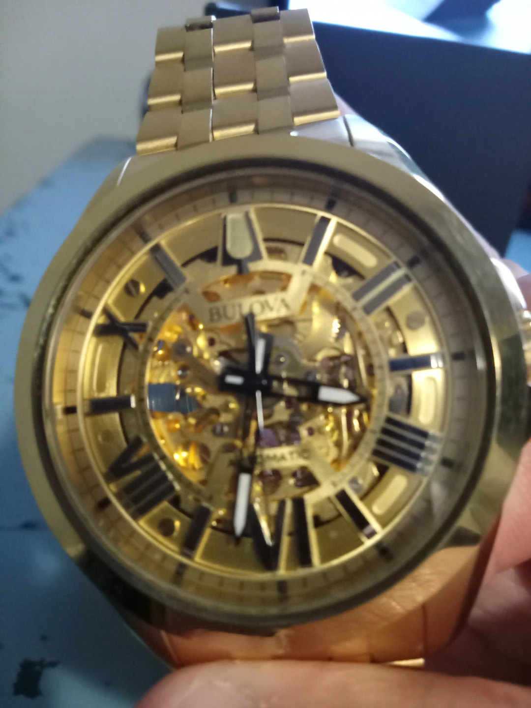 Men's Bulova skeleton mechanical watch - photo 2