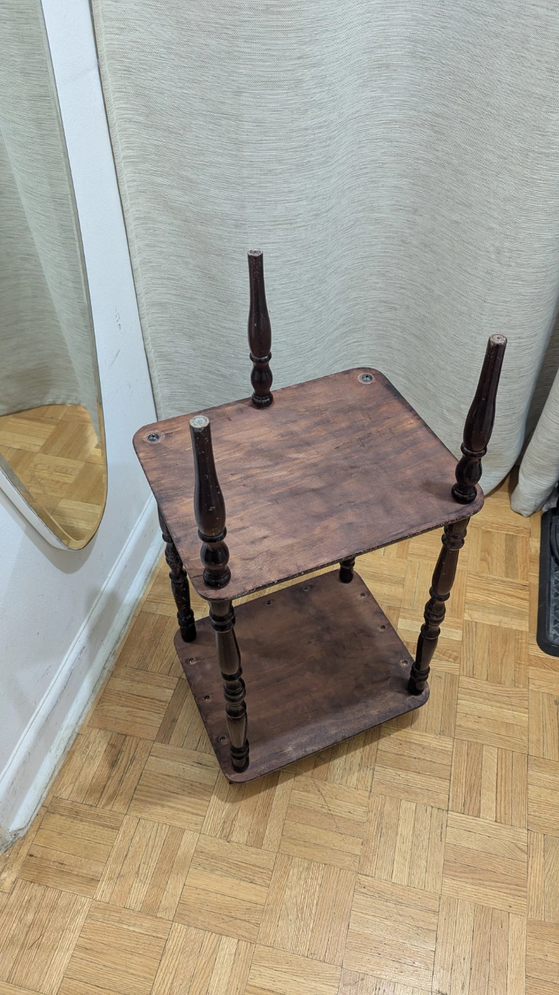 Vintage Telephone Table Display Plinth Stand Pedestal on 3 legs - photo 4