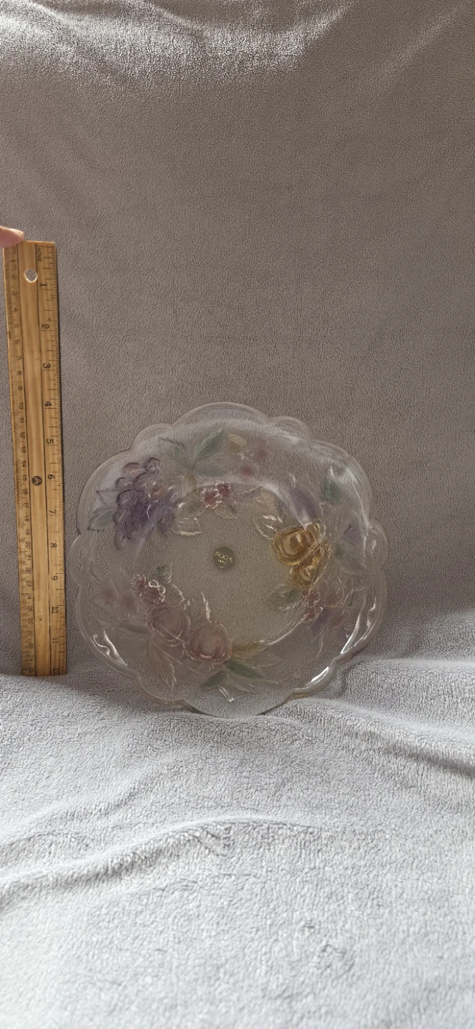 Soga Glass Fruit Motif Serving Bowl