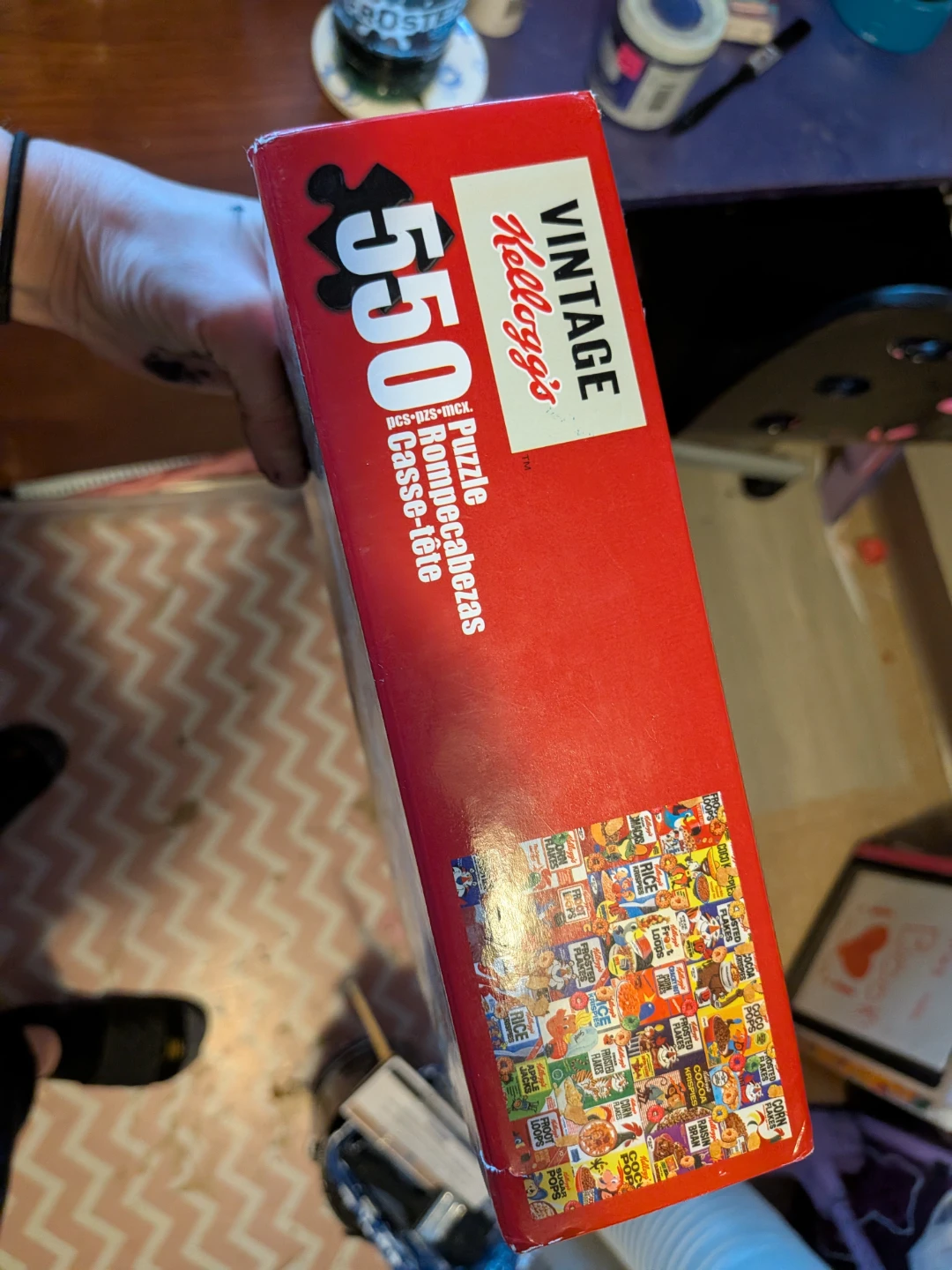Vintage Kellogg's 550 Piece Retro Cereal Boxes Jigsaw Puzzle - photo 2