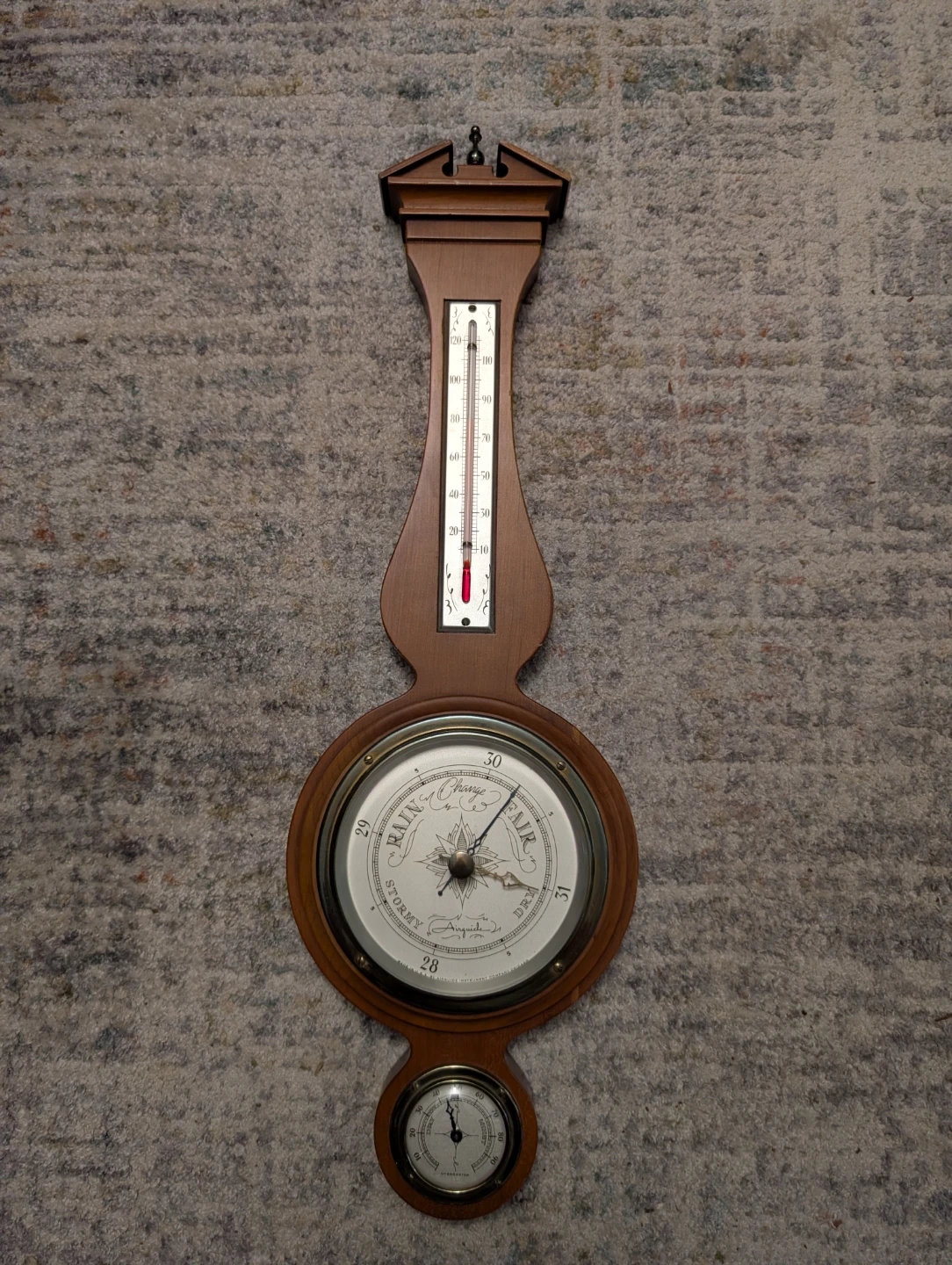 Vintage Airguide banjo-style weather station