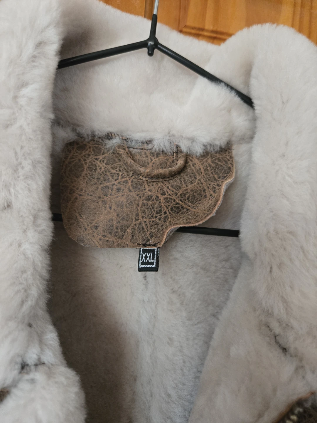 Vintage B-3 Style Real Shearling Sheepskin Bomber Jacket - photo 5