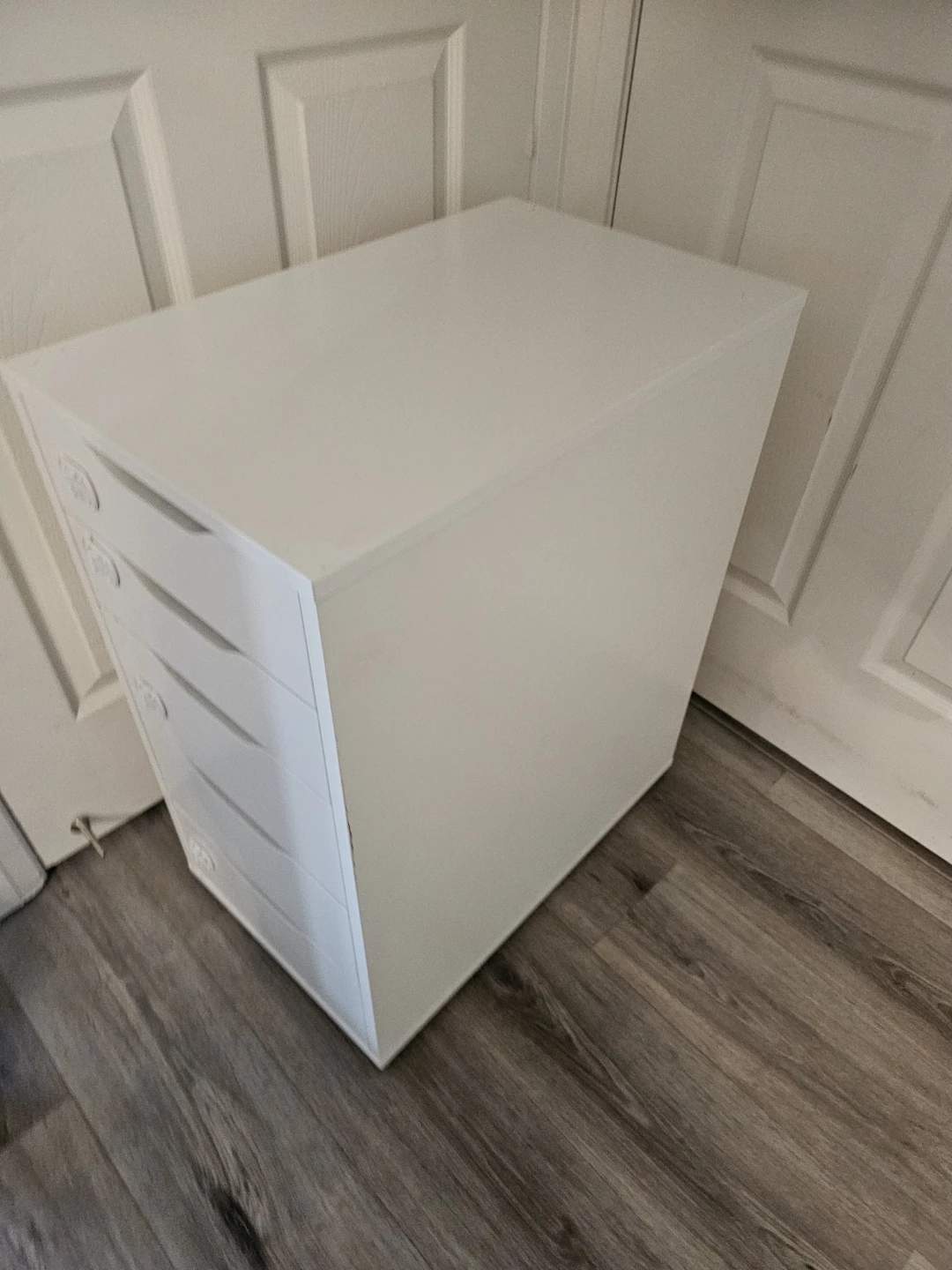 White 5-Drawer heavy wood Storage Unit - photo 4