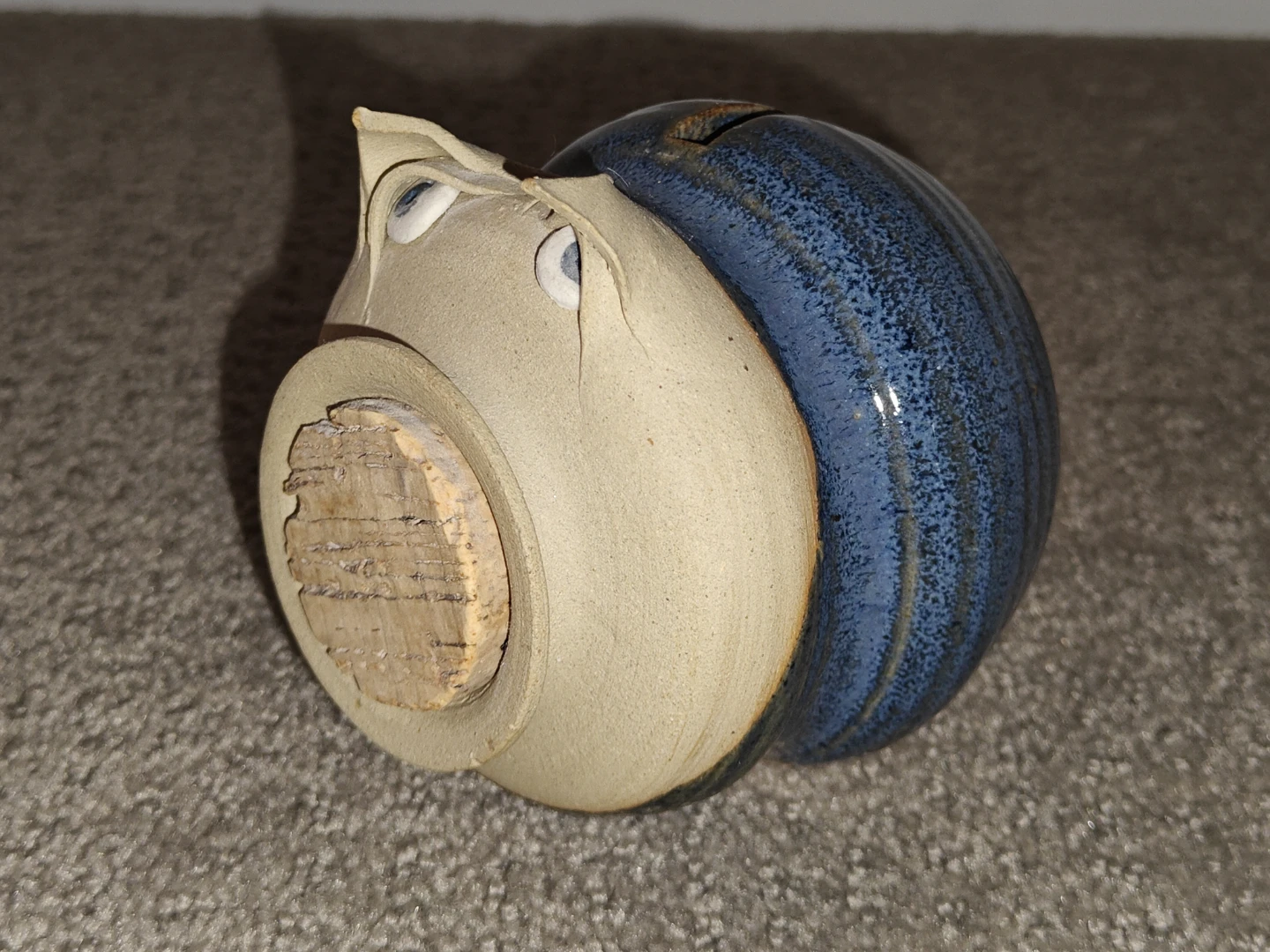 The Village Pottery Pig Piggy Bank With Cork Nose
