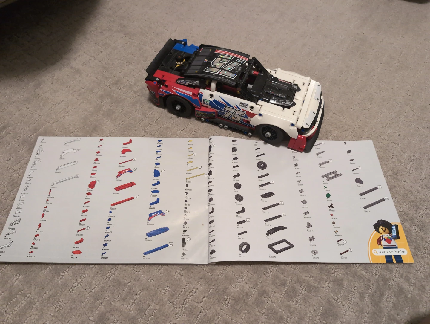 LEGO Technic 42153 Chevrolet Camaro ZL1 with manual - photo 2