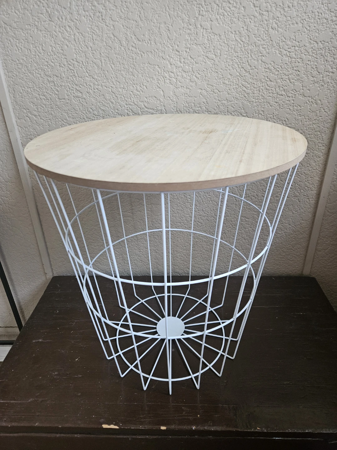 IKEA Wire Basket Side Table