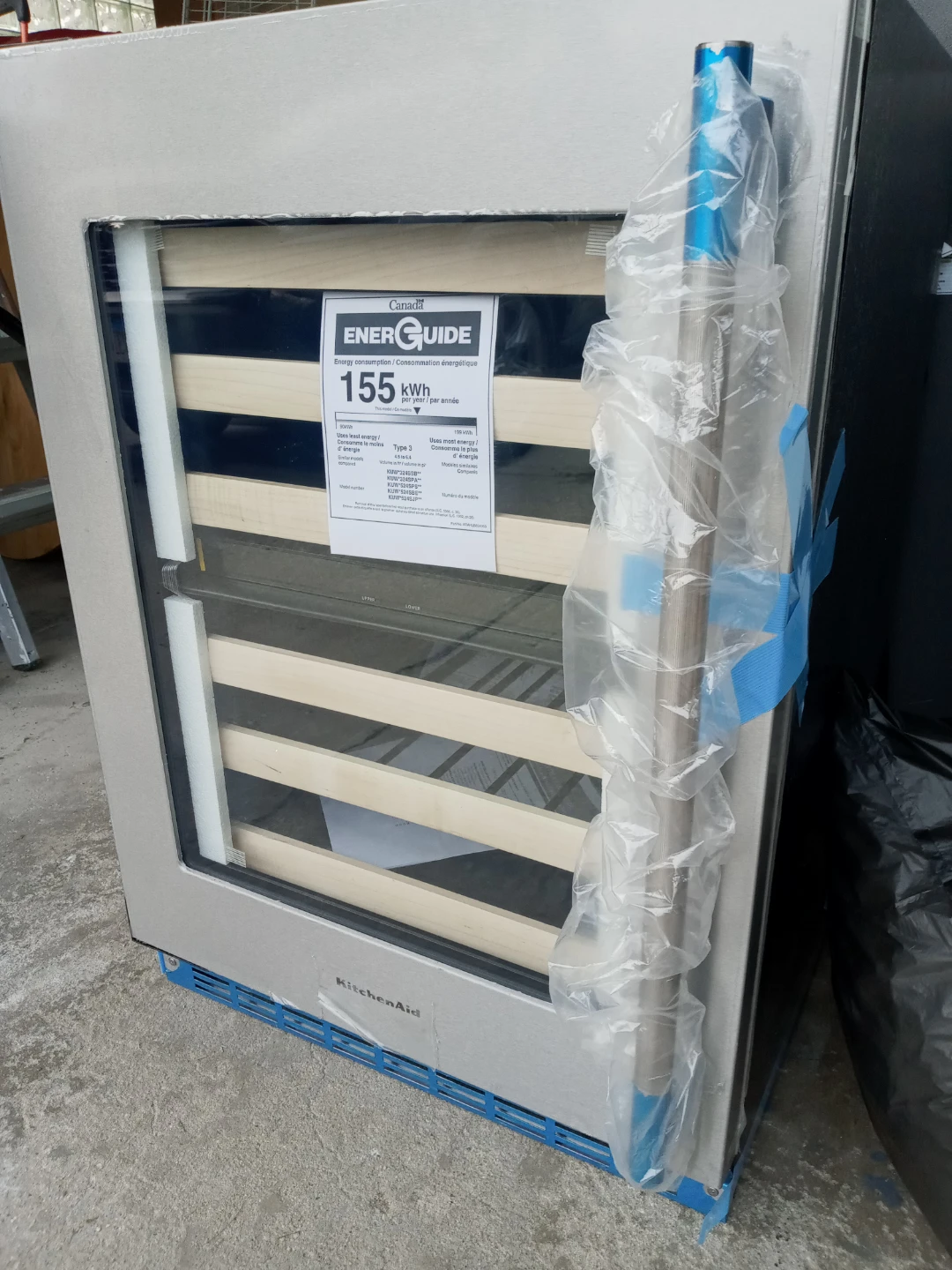 BRAND NEW KitchenAid 24-Inch Under Counter Wine Cellar.