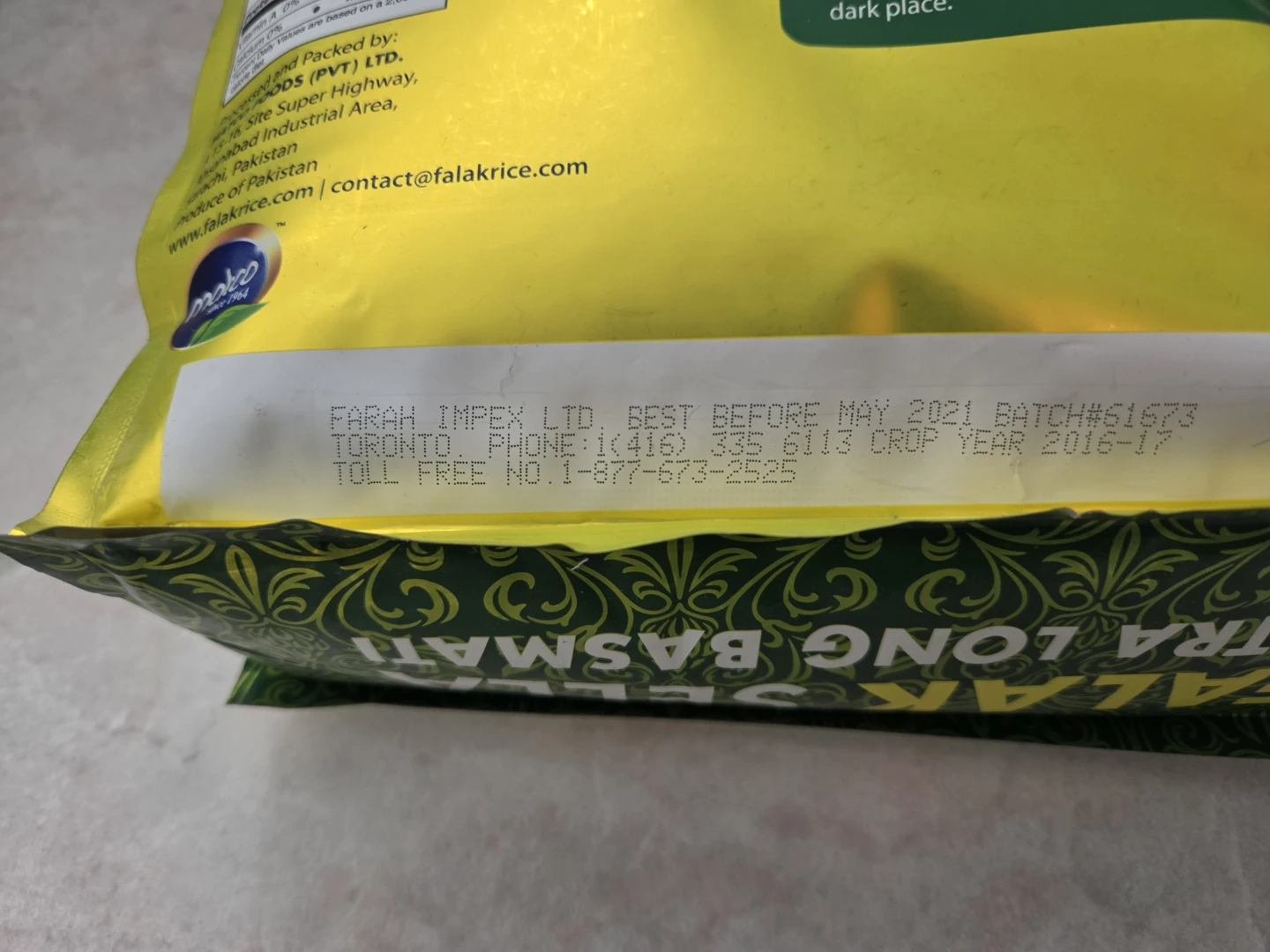FREE - Falak Sella Extra Long Basmati Rice 10lbs - photo 3