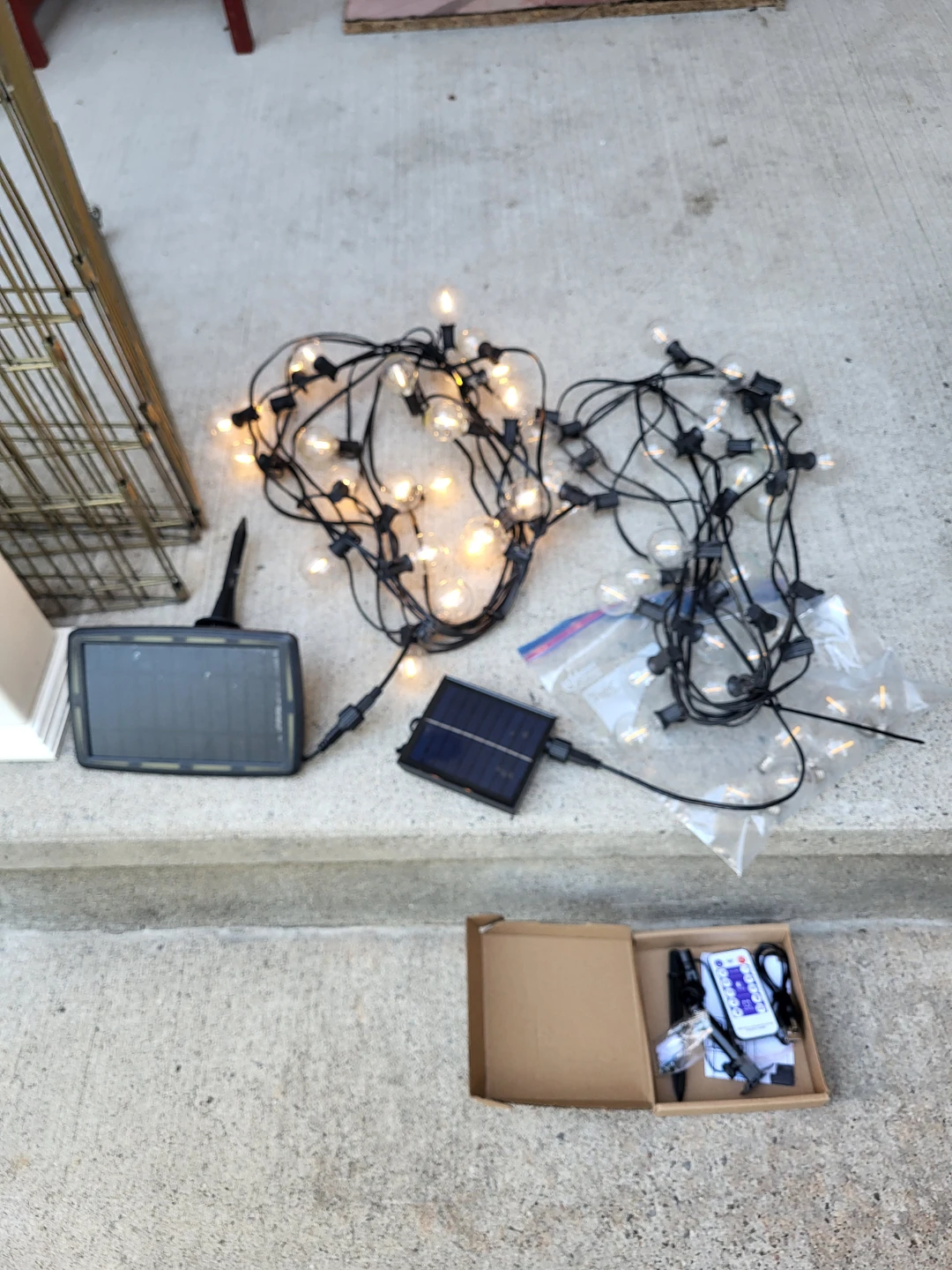 Two Solar Powered Outdoor String Lights - photo 2