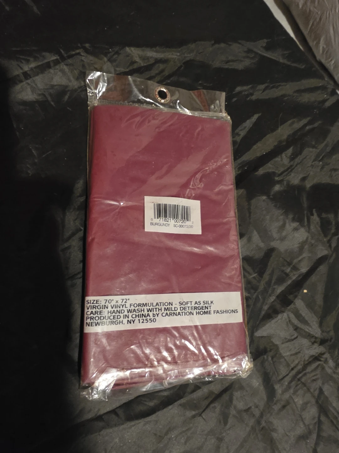 Magnetic Shower Curtain Liner - Burgundy 70"x72" - photo 5