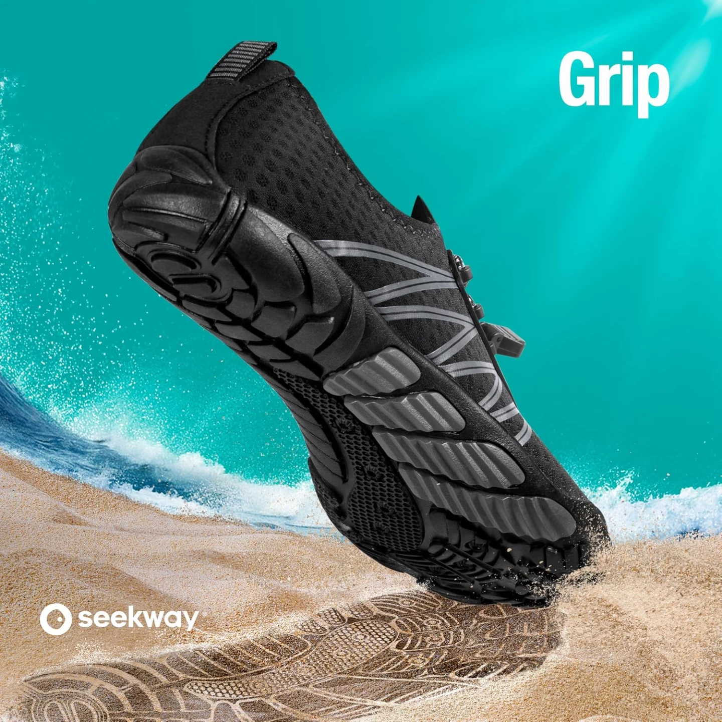 Seekway Water Shoes - Black- Brand new  Size 39 - photo 3