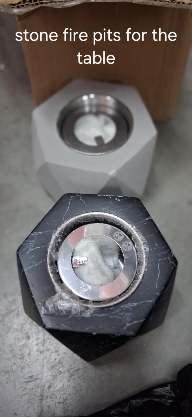 Table Fire Pits - Stone and Glass Models
