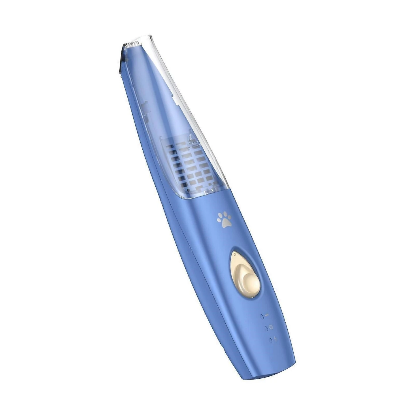 Blue Pet Paw Trimmer with Detachable Hair Storage