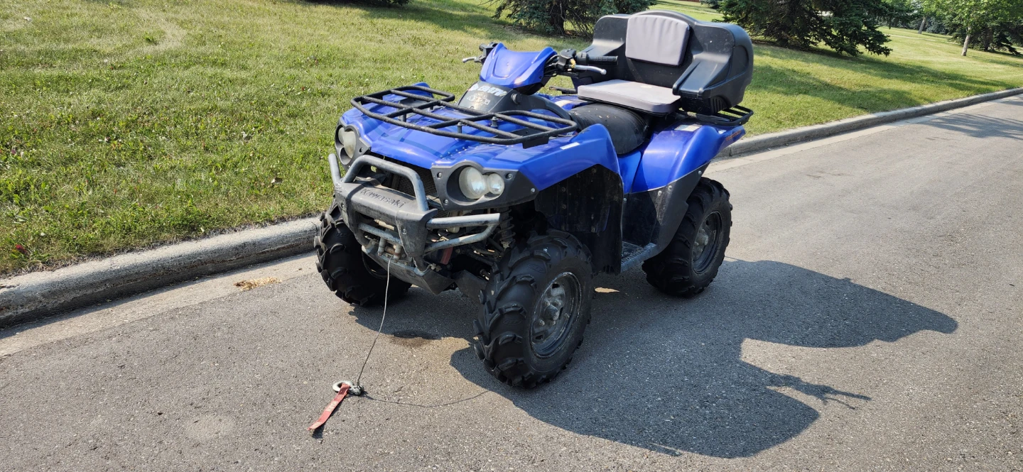 2008 kawasaki brute force 650 4x4  needs work - photo 2