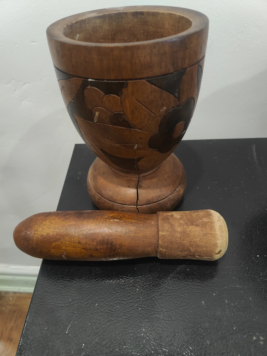Wooden Mortar and Pestle - photo 3