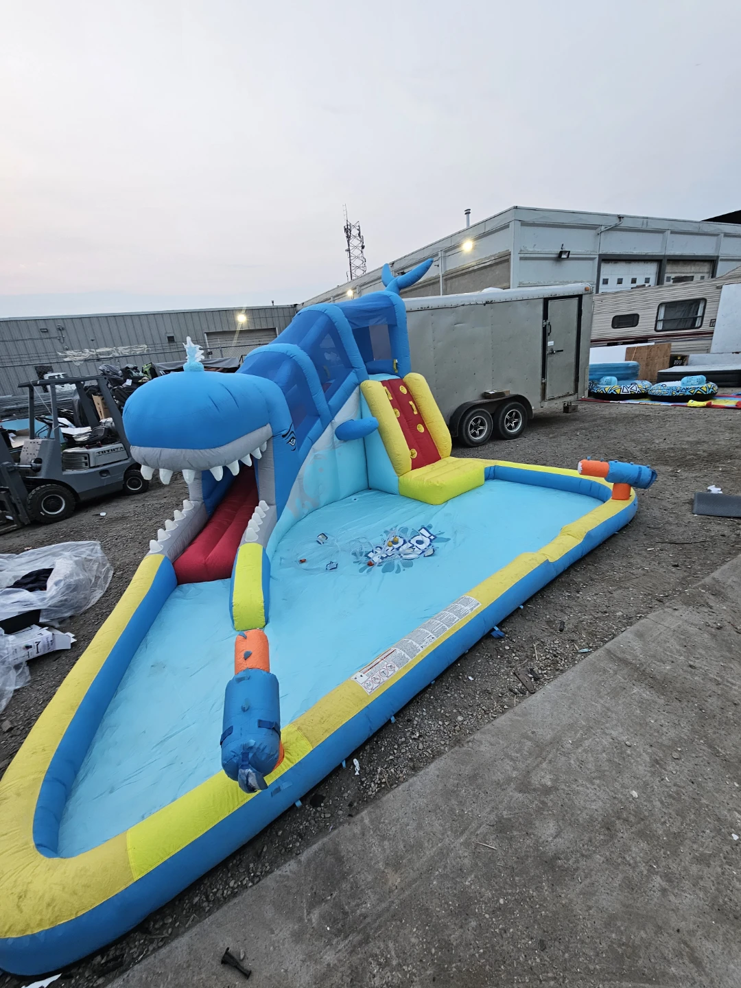 Inflatable Shark Water Slide Play Centre - photo 3
