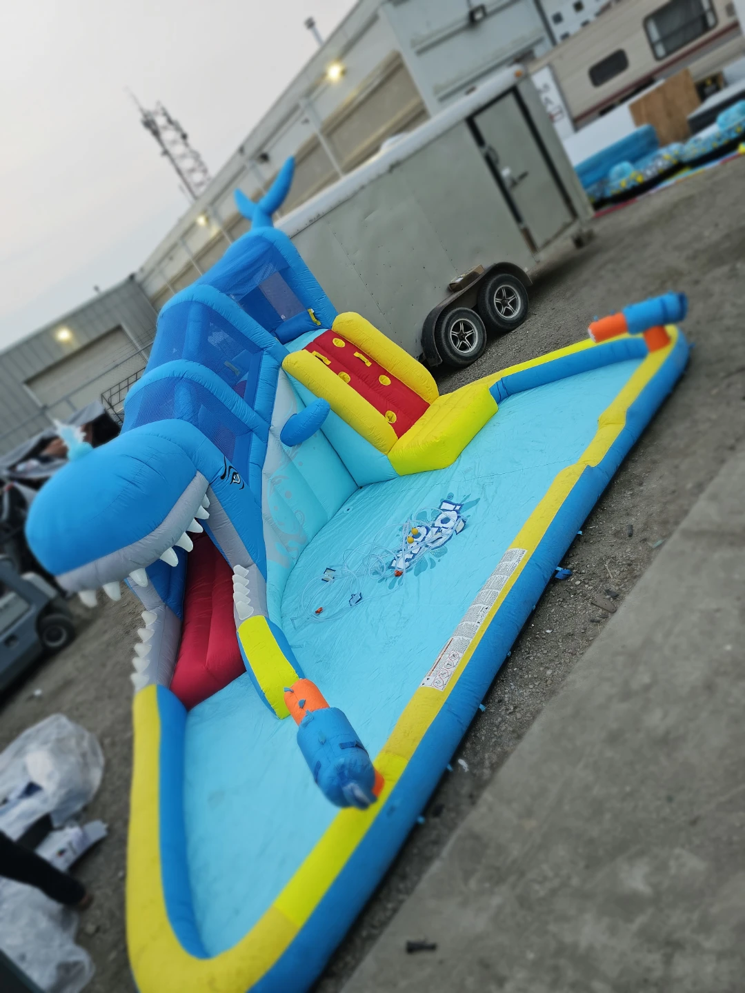 Inflatable Shark Water Slide Play Centre - photo 4
