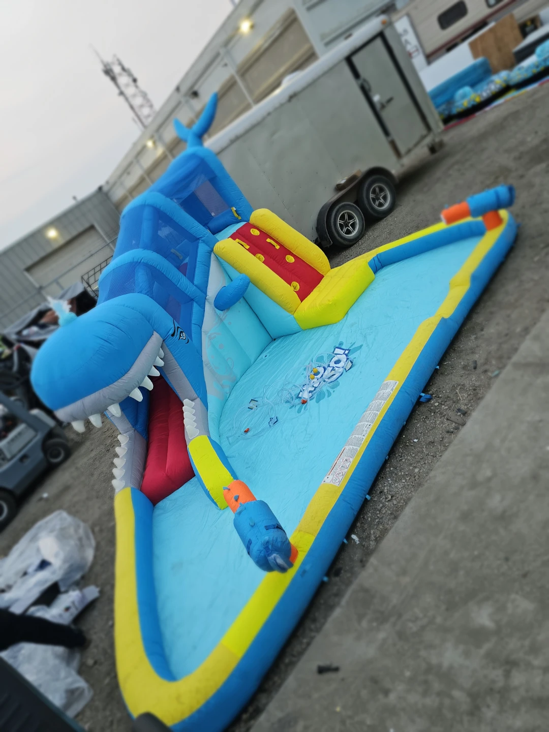 Inflatable Shark Water Slide Play Centre - photo 5