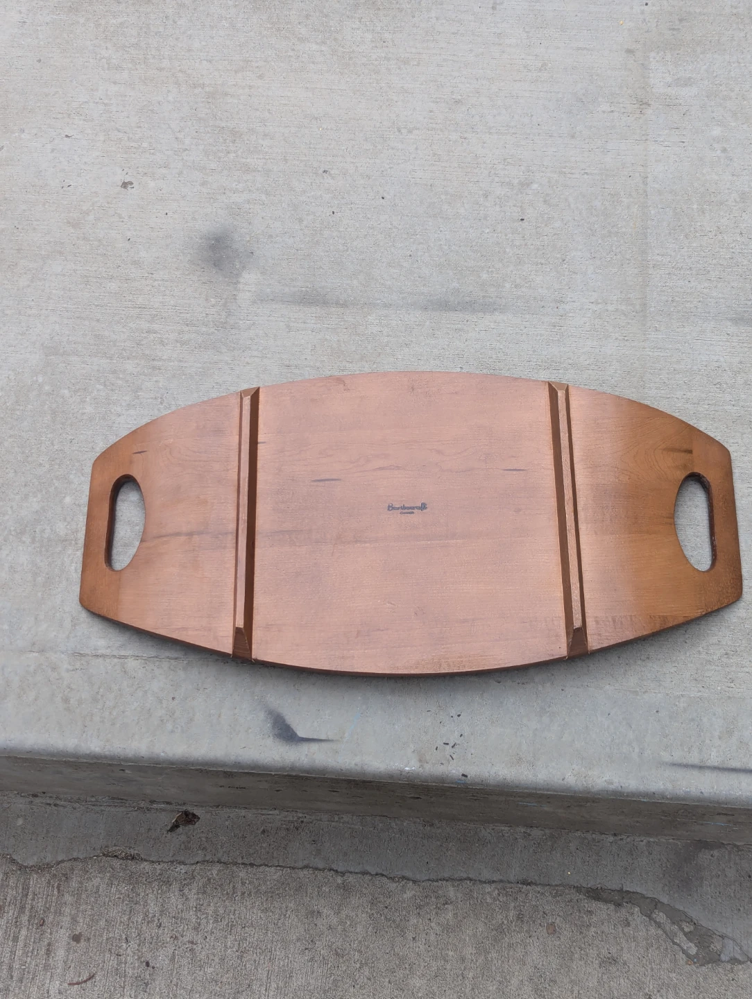 Baribocraft Mid-century Modern Maple Wooden Tray - photo 2