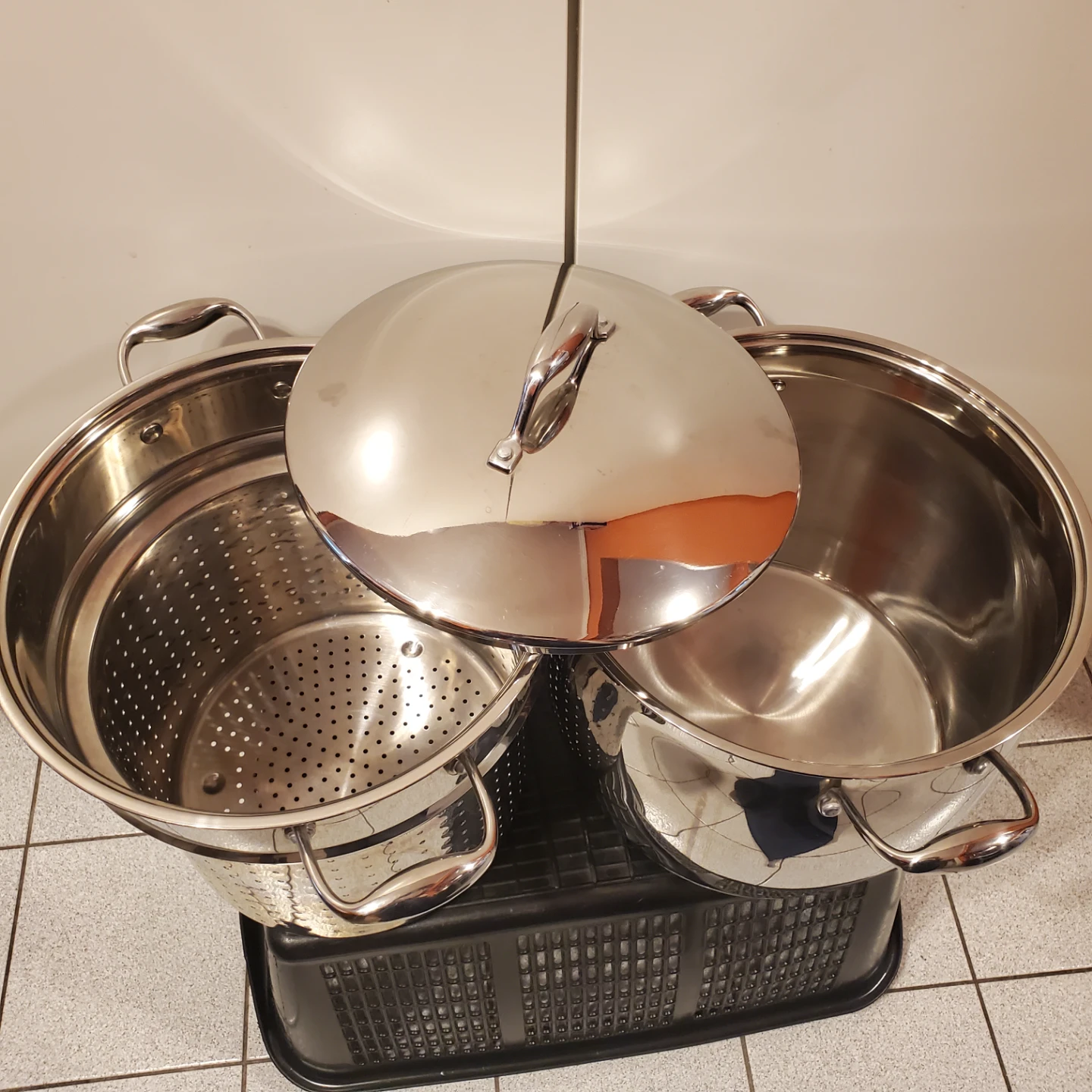 BergHOFF 20 quart 18/10 Stainless Steel Multi-Pot Steamer Set - photo 2