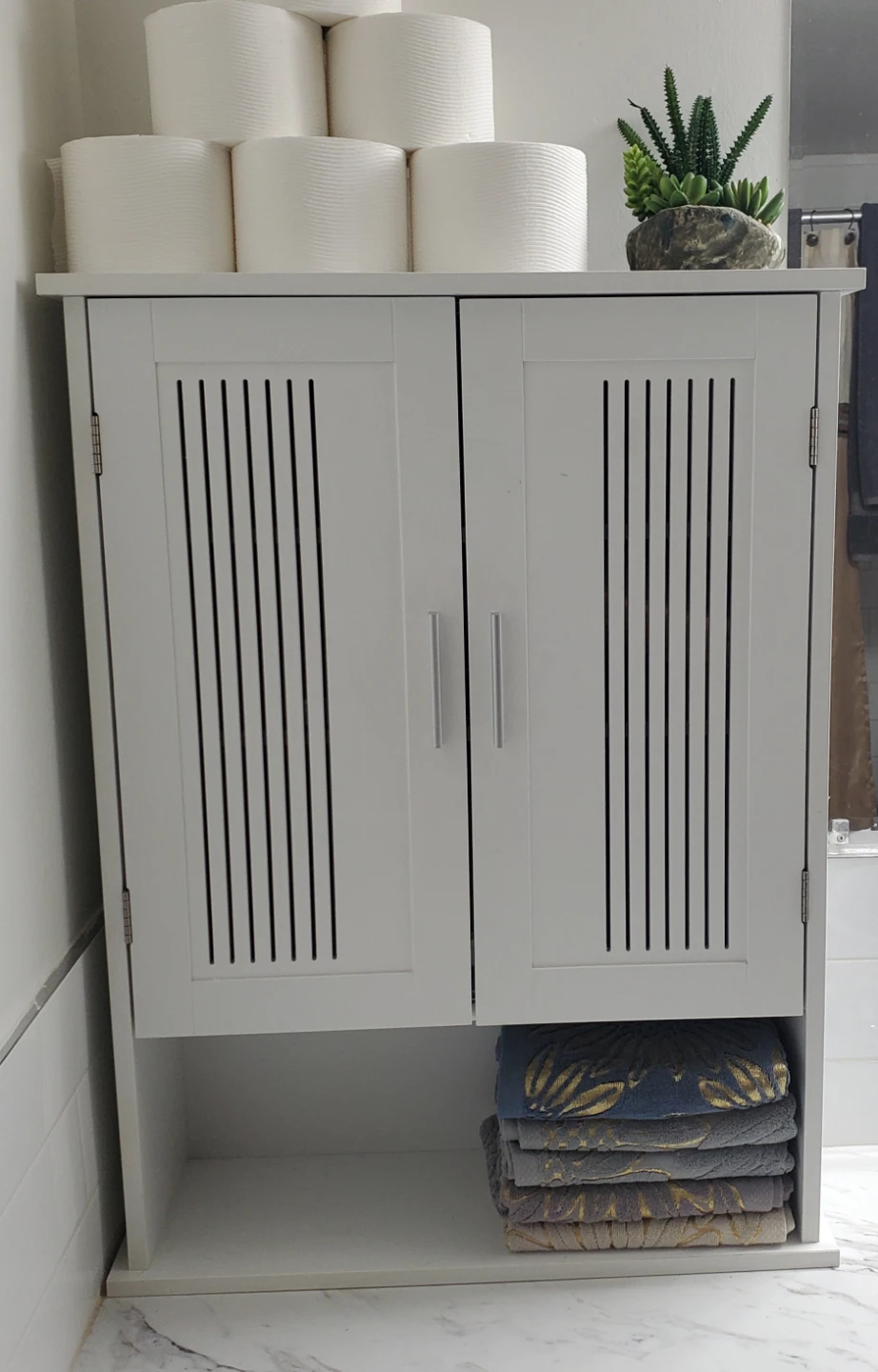 4-Tier Adjustable Shelf Bathroom Organizer - photo 4