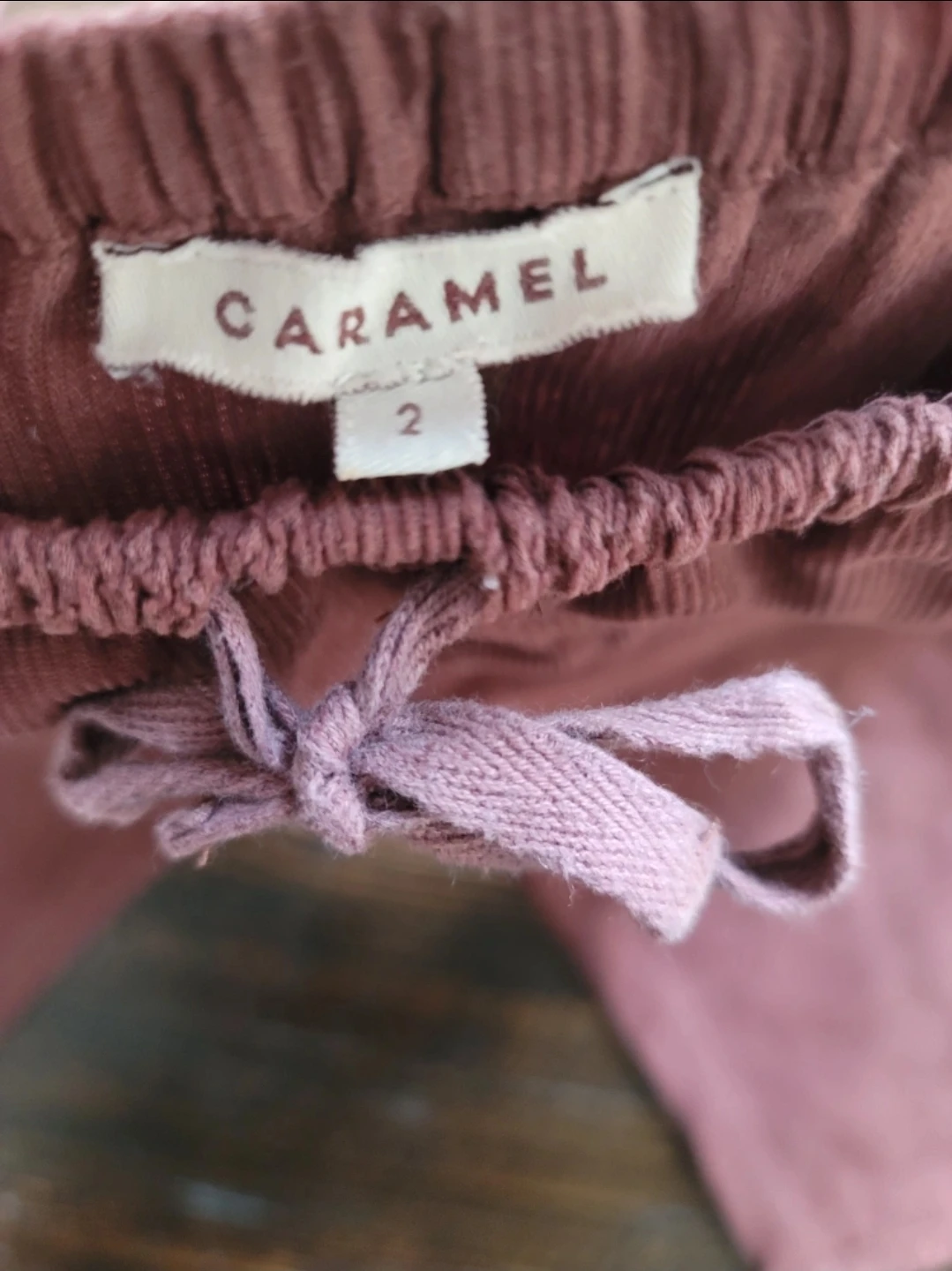 Caramel Corduroy Pants - Size 2 - photo 2