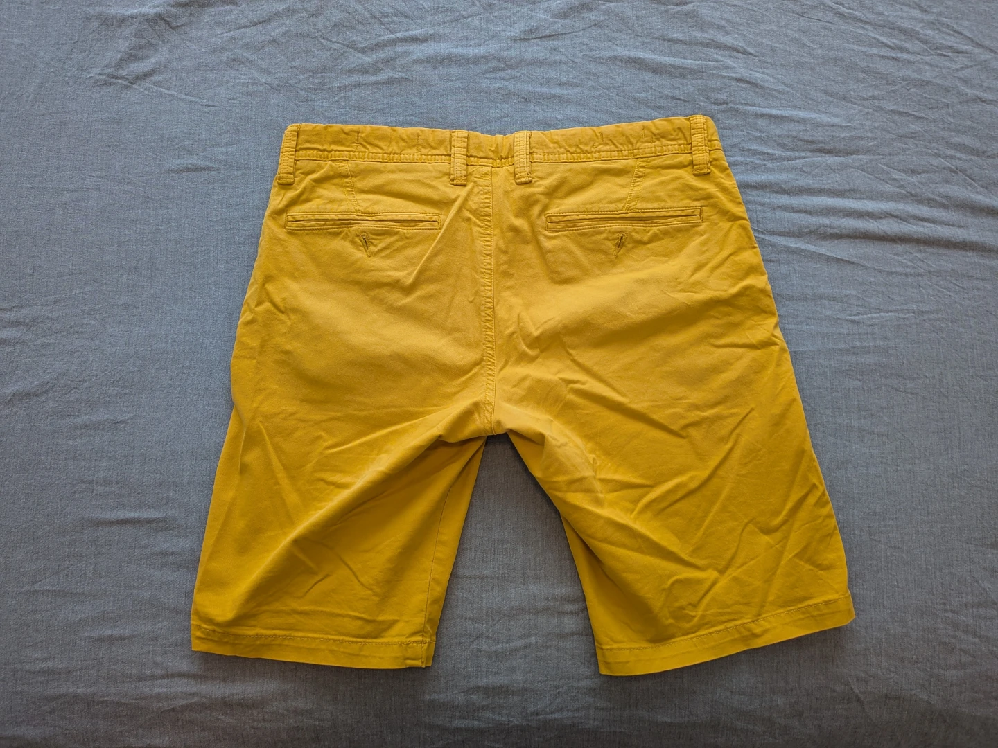 s.Oliver Men's Yellow Chino Shorts Size 32 - photo 2