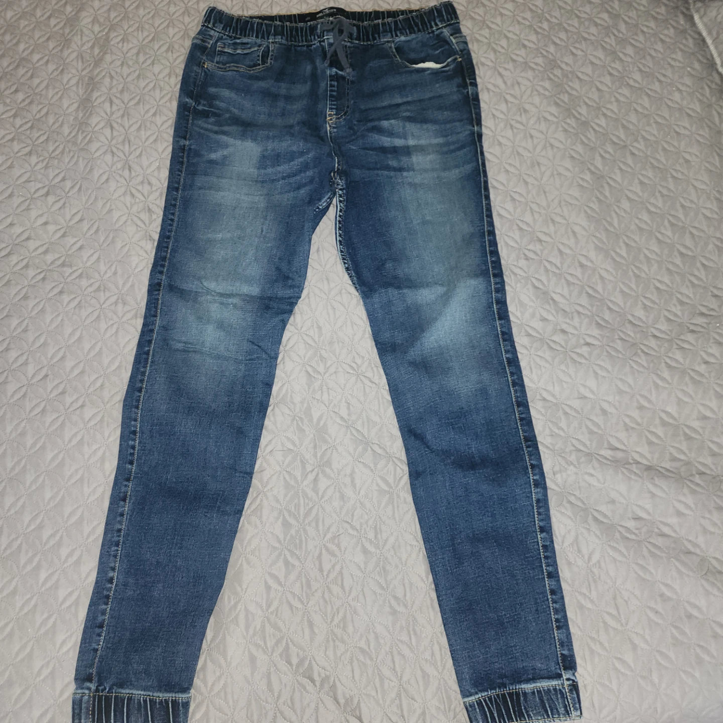 Men's Blue Denim Jogger Jeans