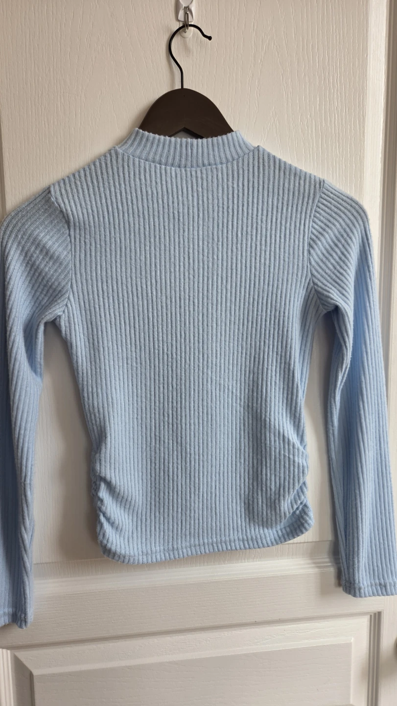 Kids Ribbed Mock Neck Long Sleeve Top - photo 4