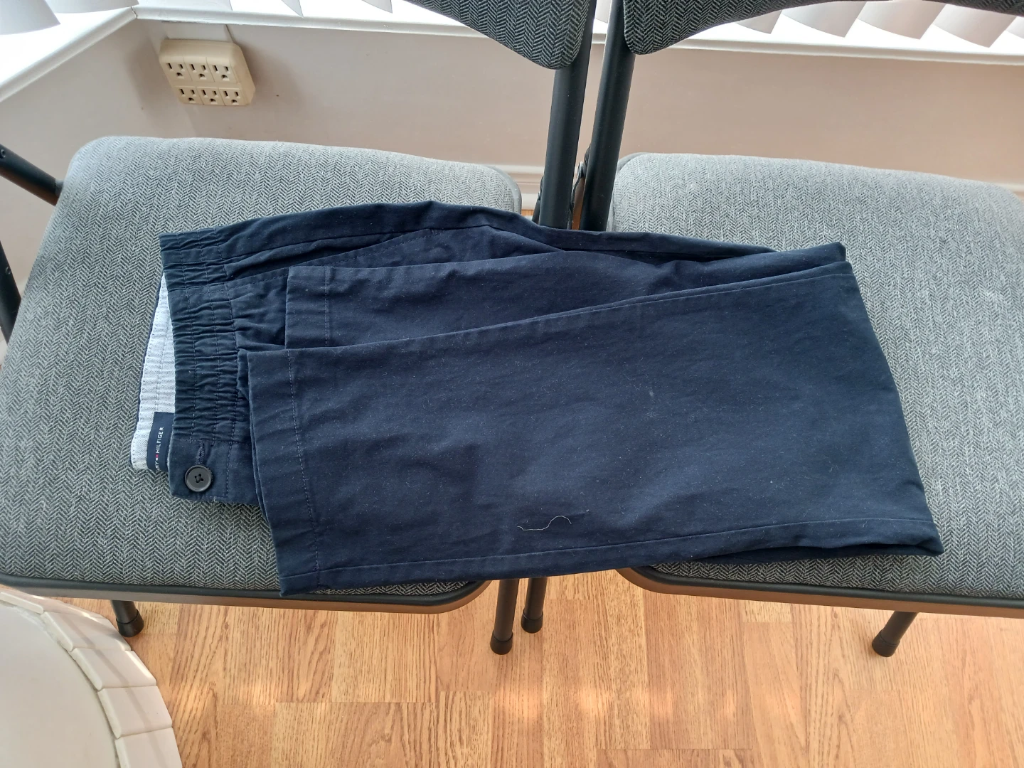 Tommy Hilfiger navy blue elastic waist pants - photo 2