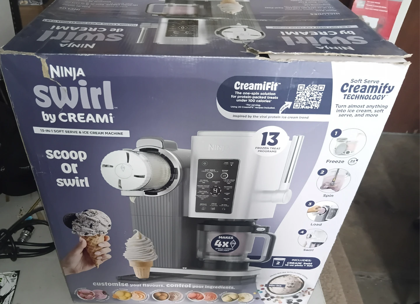 Ninja Swirl by Creami 13-in-1 Soft Serve & Ice Cream Machine - photo 3