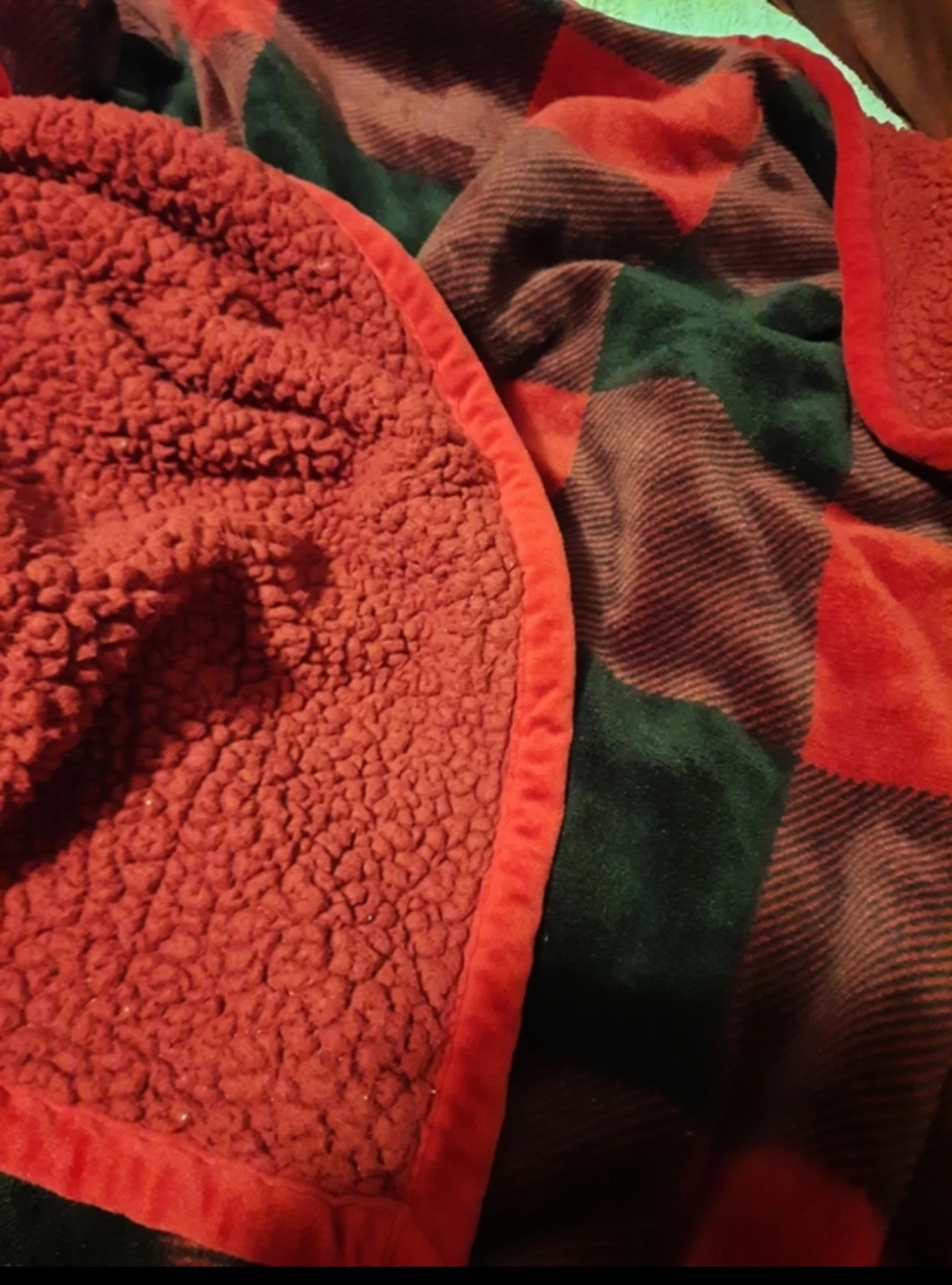 Red & Black Buffalo Plaid Throw Blanket - photo 3