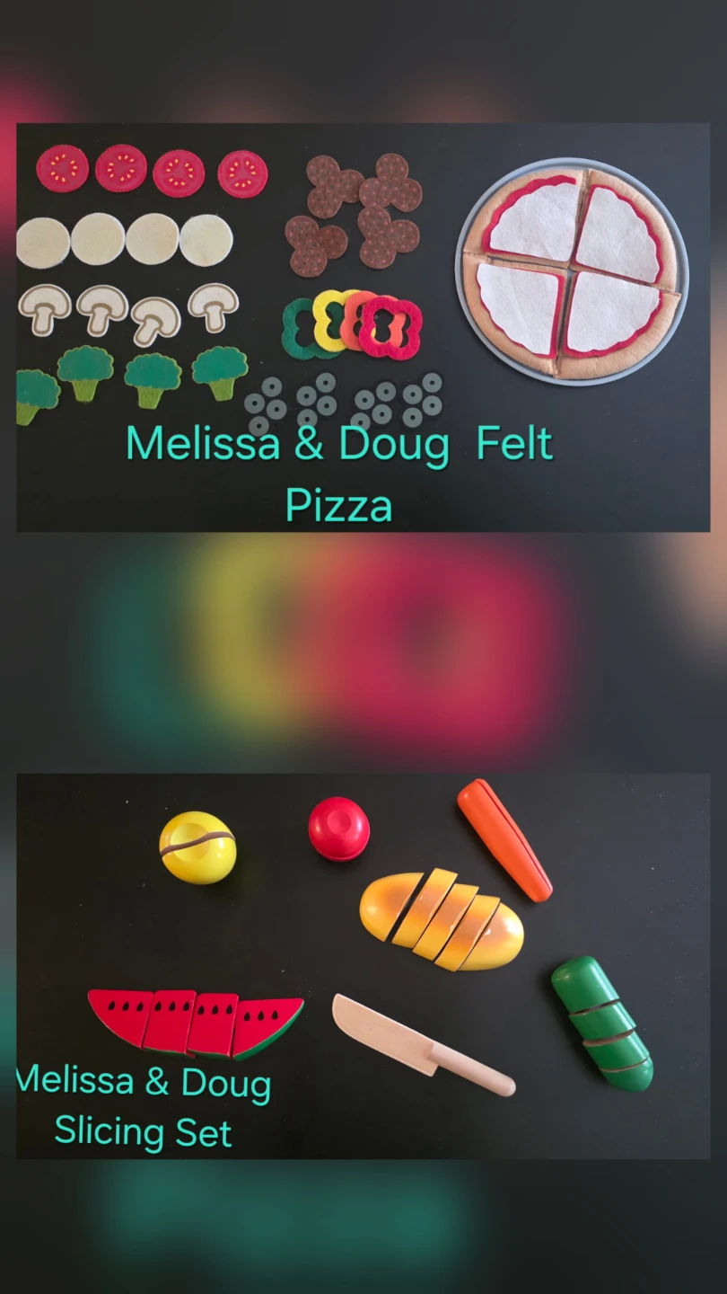 Melissa & Doug Felt Pizza and Slicing Set