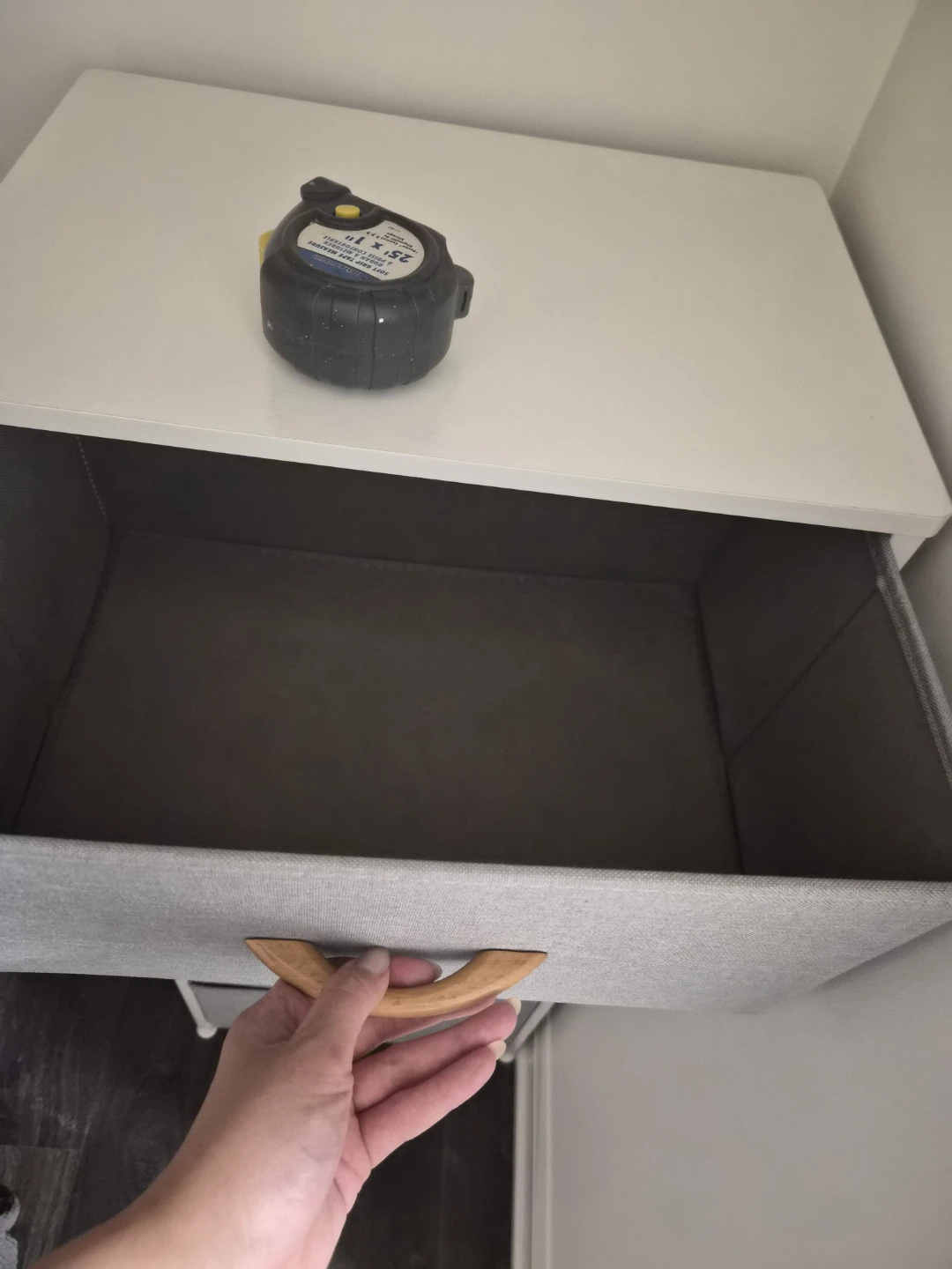 Grey 5-Drawer Fabric Dresser - photo 2