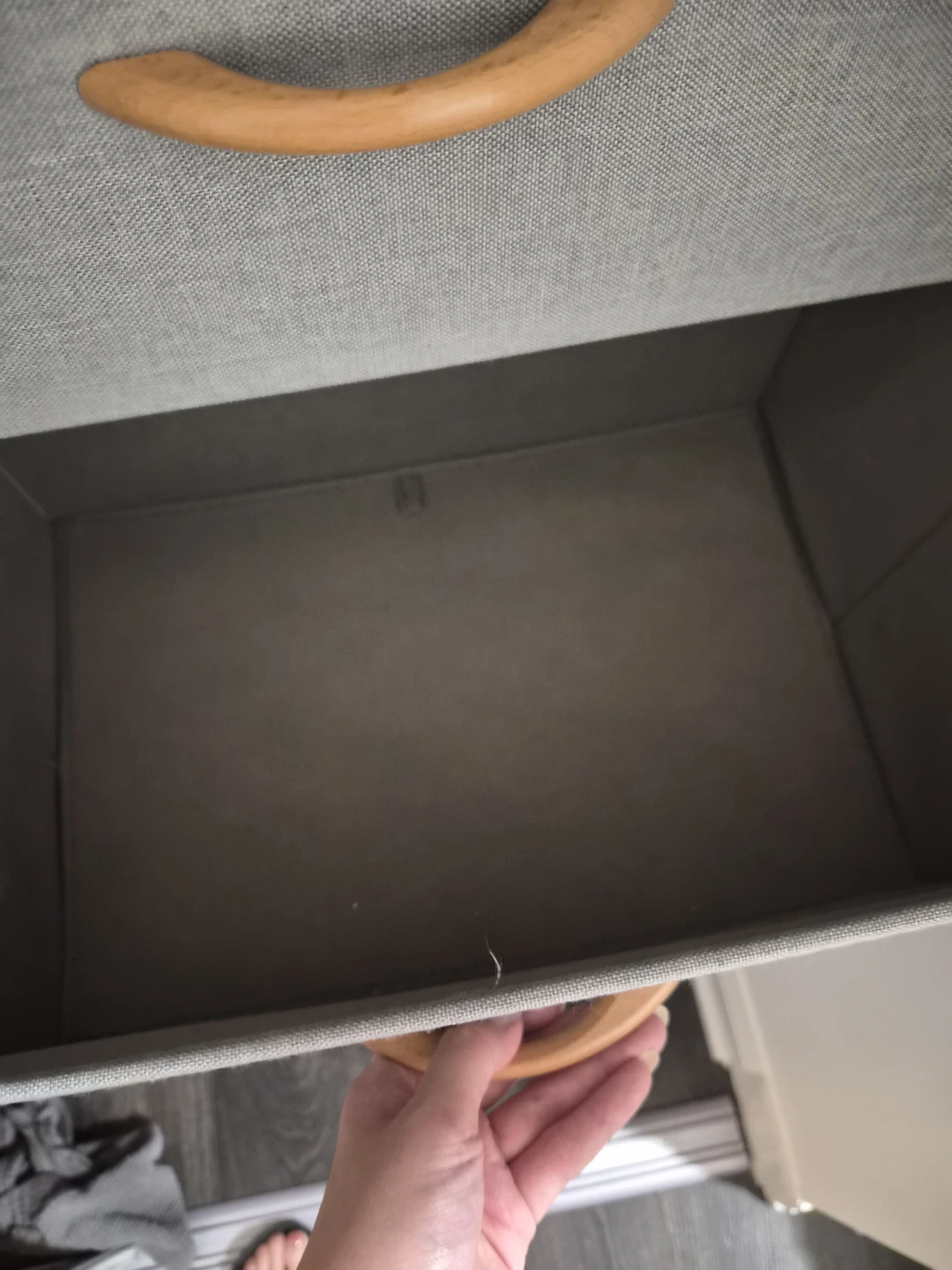 Grey 5-Drawer Fabric Dresser - photo 3
