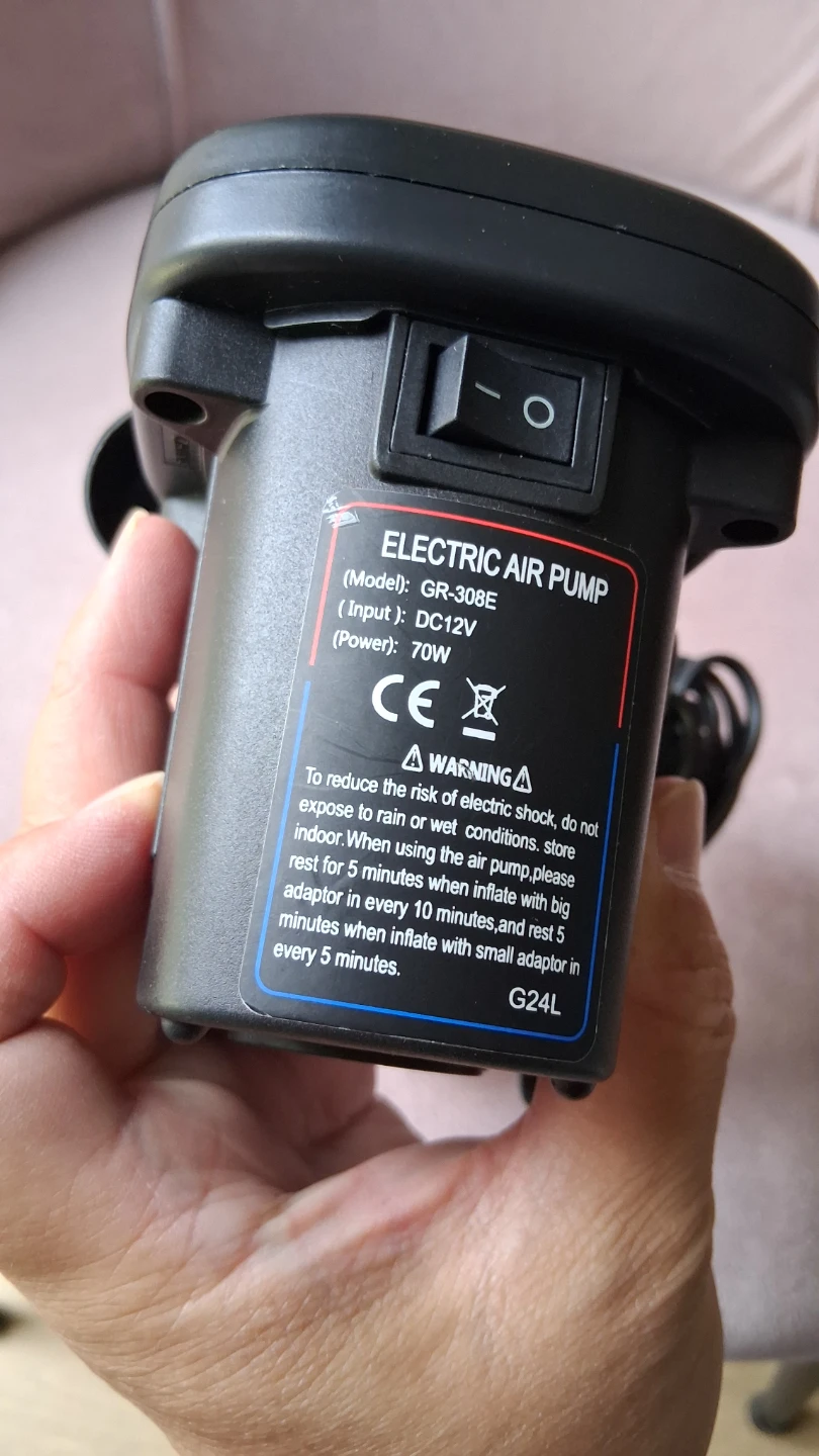 Electric Air Pump Inflator 12V Car lighter Plug - photo 3