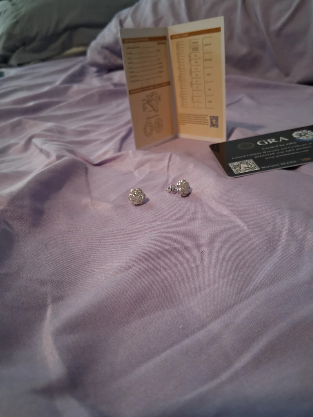GRA Moissanite Stud Earrings