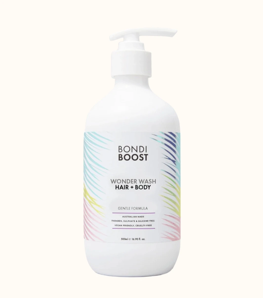BondiBoost Wonder Wash Hair + Body Gentle Formula 500ml