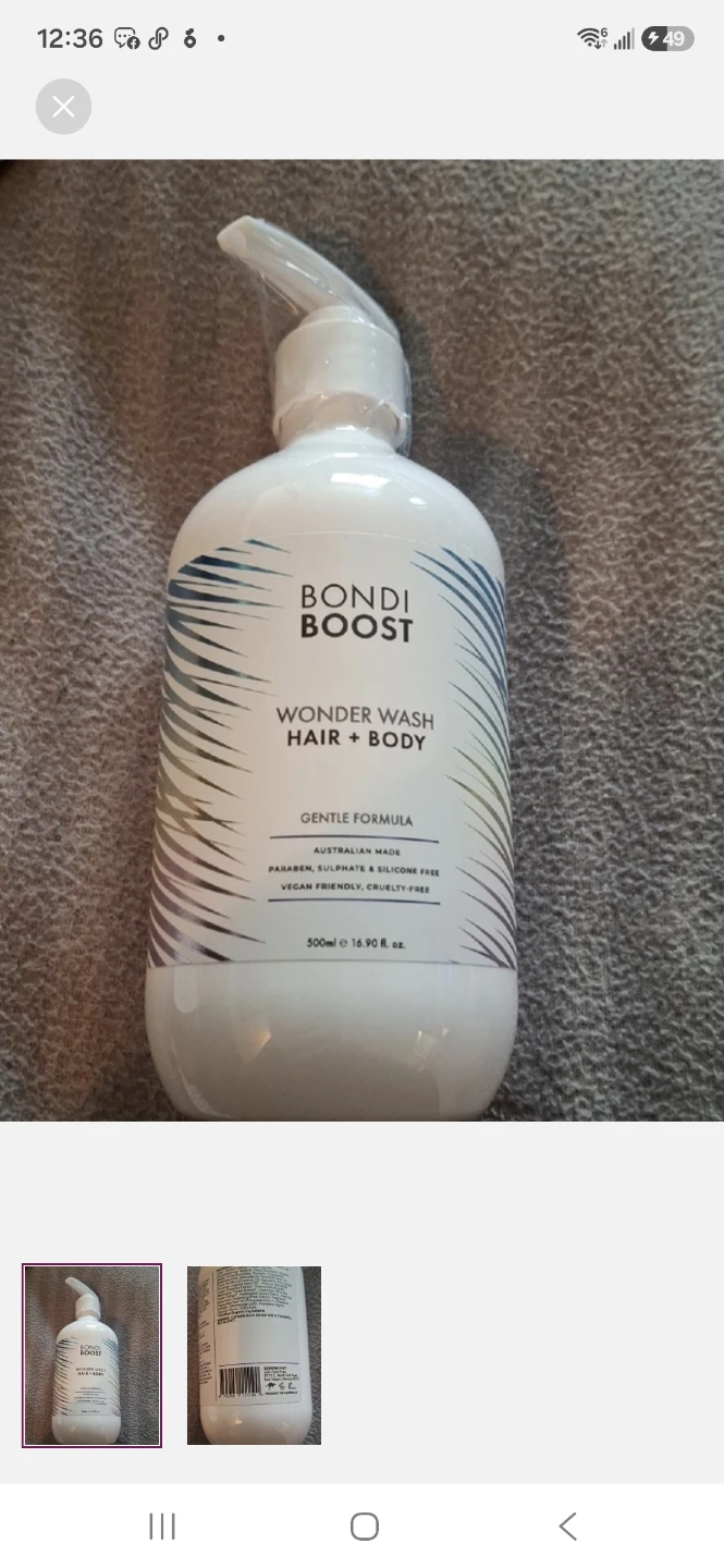 BondiBoost Wonder Wash Hair + Body Gentle Formula 500ml - photo 2
