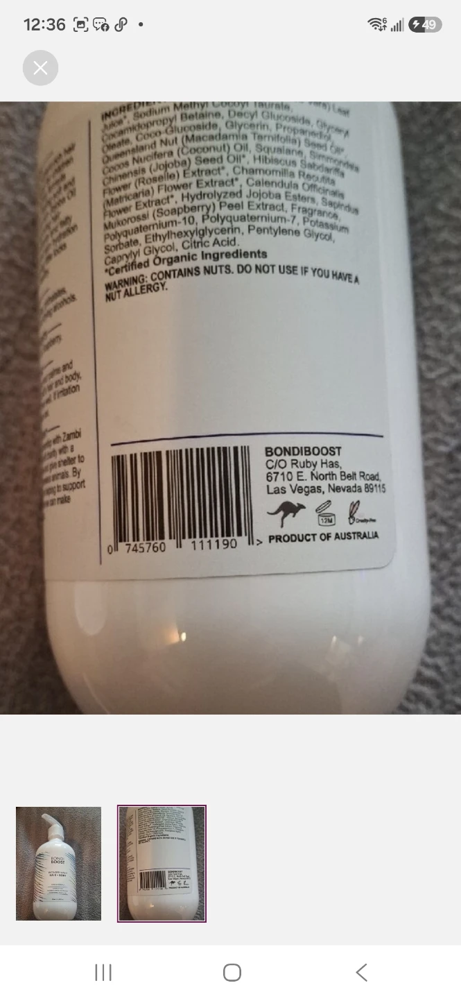 BondiBoost Wonder Wash Hair + Body Gentle Formula 500ml - photo 3